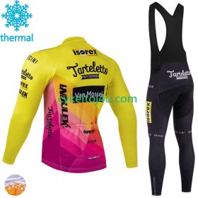 Tarteletto Isorex Cykeltrøje Langærmet + Bib Cykelbukser Vinter Thermal Fleece 2024